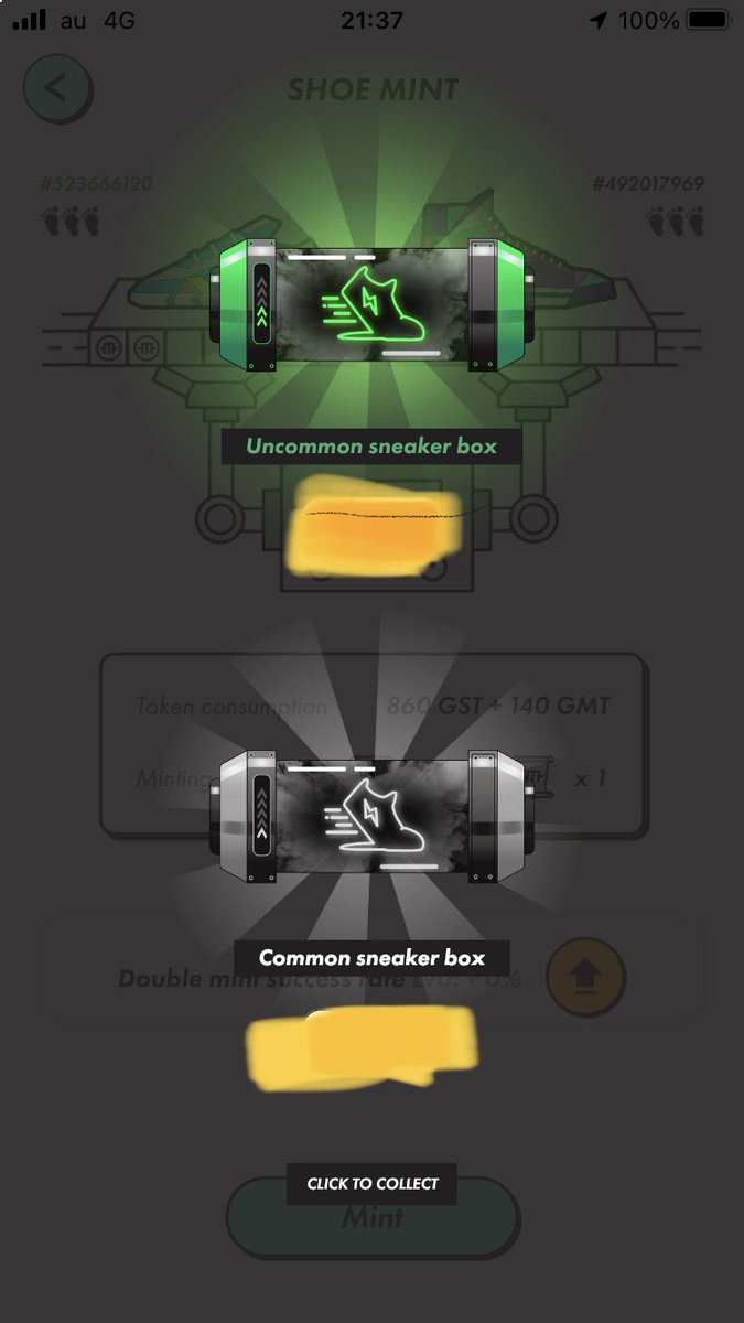 Move2Farming's tweet photo. First twin minting!! 

Uncommon Trainer and Common runner 🥾

#stepn #mint https://t.co/Ucr1tVrbcn