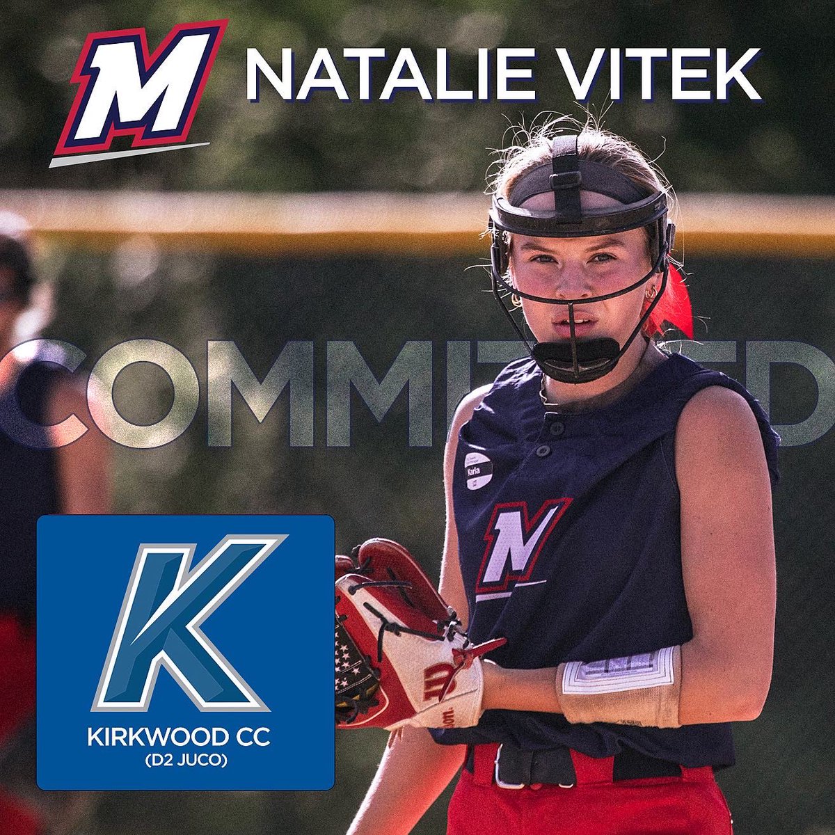 Congratulations to Natalie Vitek of Mission 18U National n her verbal commitment to play for Kirkwood in Cedar Rapids, Iowa next year. Way to go @natalievitek23! @KCC_SB got a good one! #wearemission