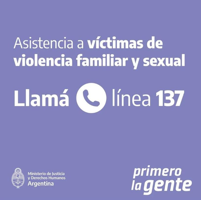 SaSeRIJ's tweet photo. La línea nacional 137 funciona las 24 horas los 365 días del año https://t.co/oNE1psMCFY