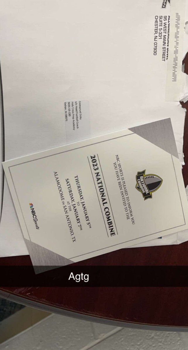 EXTREMELY BLESSED to be invited to the All American Bowl National Combine <a href="/AABonNBC/">Navy All-American Bowl</a> <a href="/tmaderia13/">Coach Maderia III</a>