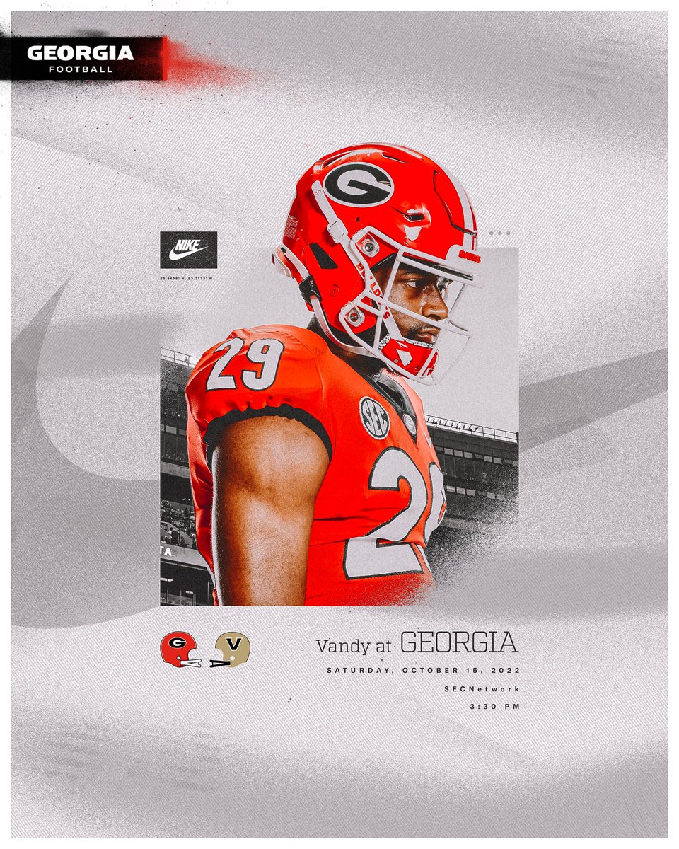 GeorgiaFootball's tweet photo. Home between the 𝐇𝐞𝐝𝐠𝐞𝐬 🏟

📍: Sanford Stadium
🕞: 3:30 PM
📺: SEC Network

#GoDawgs https://t.co/1qNPiSx4jq