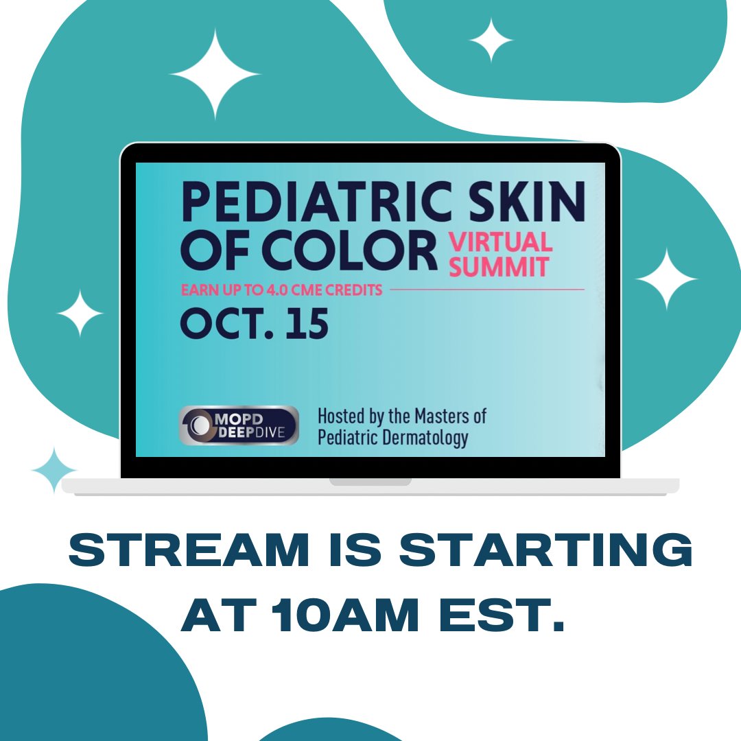 We just wanted to remind you that the complimentary MOPD Skin of Color Virtual Summit kicks off at 10 a.m. EST.

🔗 There’s really no reason to miss out, go.livderm.org/3rTkIFj

#LiVDerm #MastersofPediatricDermatology #SkinofColorSociety #Faculty #FacultySpotlight #PediatricDerm