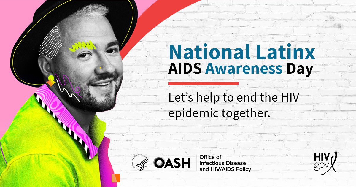 Today is National Latinx AIDS Awareness Day (#NLAAD), an opportunity to help promote ways to prevent, treat, and stop the spread of #HIV among #Latinos.
