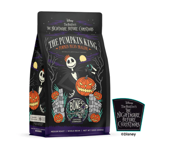SpookyInc's tweet photo. A smooth, medium roast coffee with creamy pumpkin, nutty pecan and sweet praline to create a brew fit for The Pumpkin King!

The Pumpkin King is part of an officially-licensed collection inspired by Disney Tim Burton's The Nightmare Before Christmas!

https://t.co/ZO7iM0lzjf https://t.co/M7KW4JxGAE
