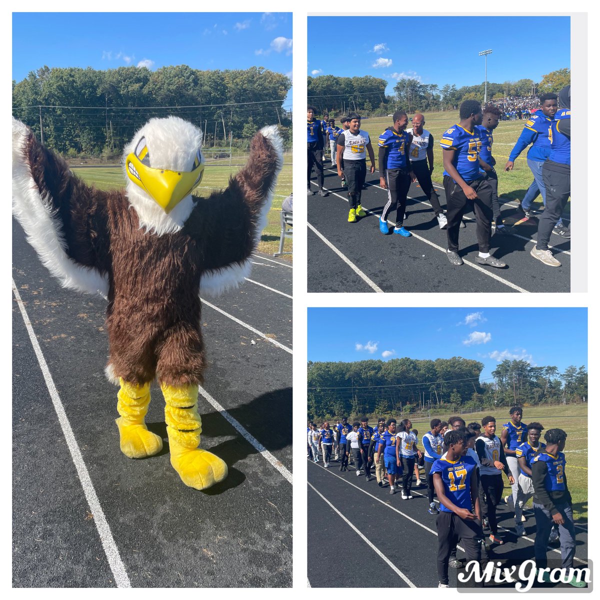 teach2dfuture's tweet photo. @HighPointHigh Spirit Week 
Day 5- Pep Rally 
Today’s #peprally was full of excitement and energy. Together, we RISE Eagles! 
@hphs_9th @pgcps #homecoming #HPUnited 💛💙🦅 https://t.co/eZj9Sgs53A