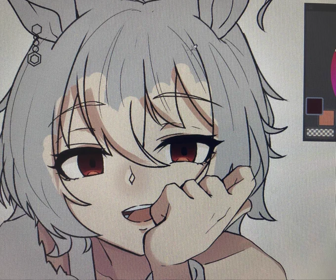 久々にタキオン描いてる 