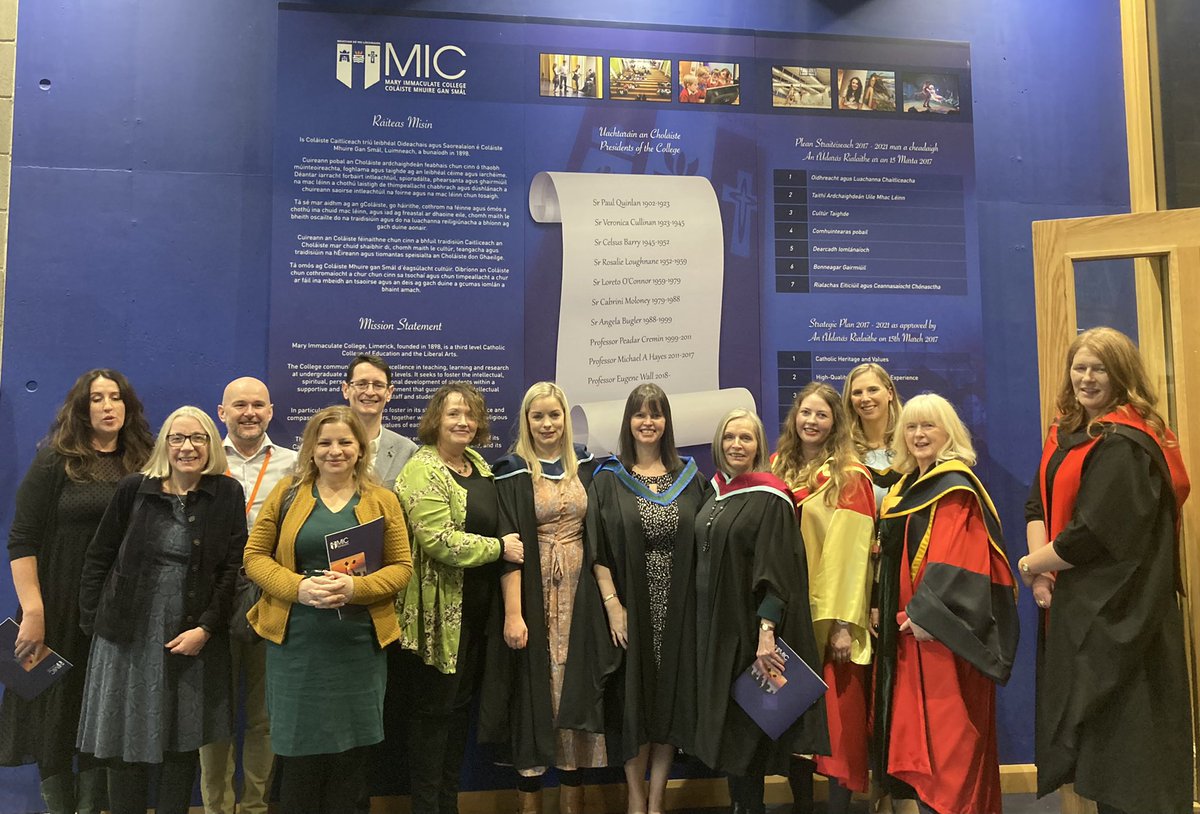 MICEducationFac's tweet photo. What a wonderful day we have had at the @LINC_programme Graduation.
Congratulations to all our graduates!
@EarlyChildhdIRL @ClaireButterly3
#BecomeAnINCO #LINCGraduation https://t.co/XSHsLUShpG