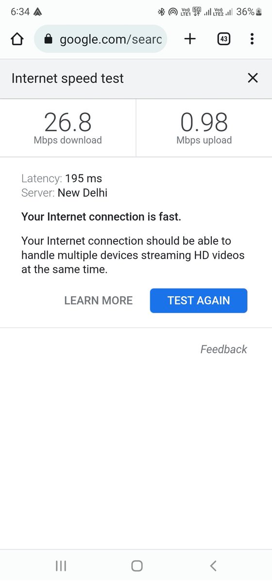 rdjunkie's tweet photo. Network speed @airtelindia https://t.co/DAaBgDD4AM