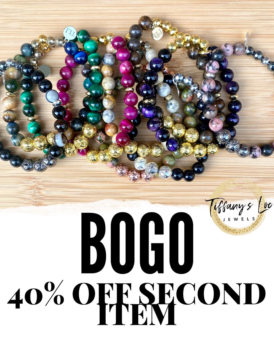 TiffanyLocJewel's tweet photo. BOGO 40% off Sale
Jewelry & Hairties only
Ends Monday Eve 10/17/22
No code needed #loccommunity #locdhair #wristcandy #wriststack #braceletoftheday #stackingbracelets, #womenwithlocs https://t.co/2VV3ROKpt2