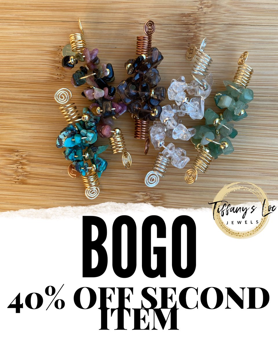 TiffanyLocJewel's tweet photo. BOGO 40% off Sale
Jewelry & Hairties only
Ends Monday Eve 10/17/22
No code needed #loccommunity #locdhair #wristcandy #wriststack #braceletoftheday #stackingbracelets, #womenwithlocs https://t.co/2VV3ROKpt2