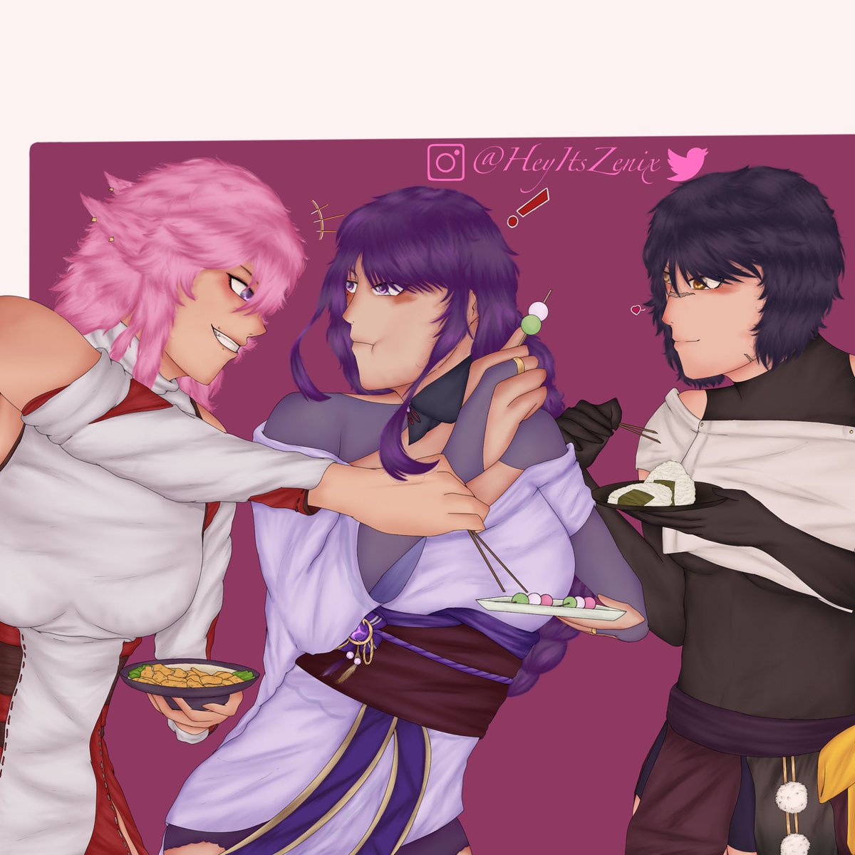 HeyItsZenix's tweet photo. Miko being a menace as per usual 
Do not repost
#eimiko #eisara #yaesara #eimikosara #原神 #GenshinImpact https://t.co/Xop1ANrs0q