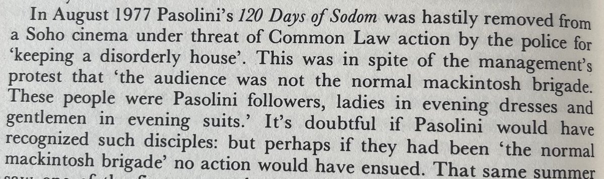 GouchHard's tweet photo. #OTD in 1977: Pier Paolo Pasolini's final film, Salò or the 120 Days of Sodom, becomes the latest subject of controversy in British cinemas: https://t.co/BPAFkQqKvf