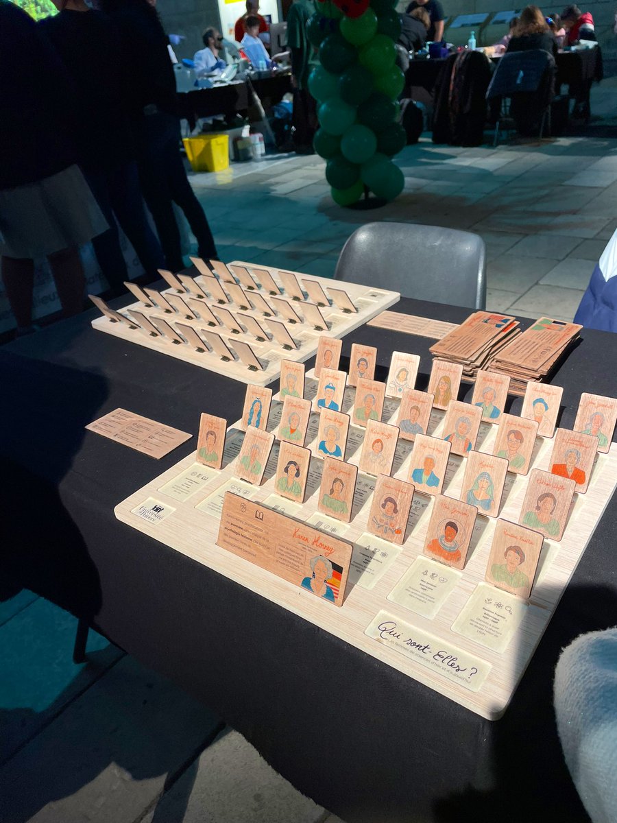 [#FDS2022]
👉À l’occasion de la <a href="/FeteScience/">Fête de la science</a>, l’<a href="/univpoitiers/">Université de Poitiers</a> a créé le jeu « Qui sont elles ? » inspiré du « Qui-est-ce ? » mettant en vedette des femmes de #sciences de toutes disciplines.
Fabrication par <a href="/LaFaBrick86/">La FaBrick Poitiers</a> et illustration par Juliane Goustard.