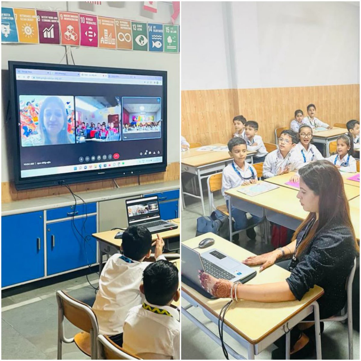 MtAbuSchool's tweet photo. #ClimateAction Conversations across borders 🇮🇳🇳🇵
As part of #NeighboursForSustainableFuture, #IB #PYP2 learners of Mount Abu School India 🇮🇳and Primary school learners from Shree Saraswoti Model School Nepal 🇳🇵 got together to explore Climate Action.
Well done, #GlobalCitizens https://t.co/lWjmdOfcE7