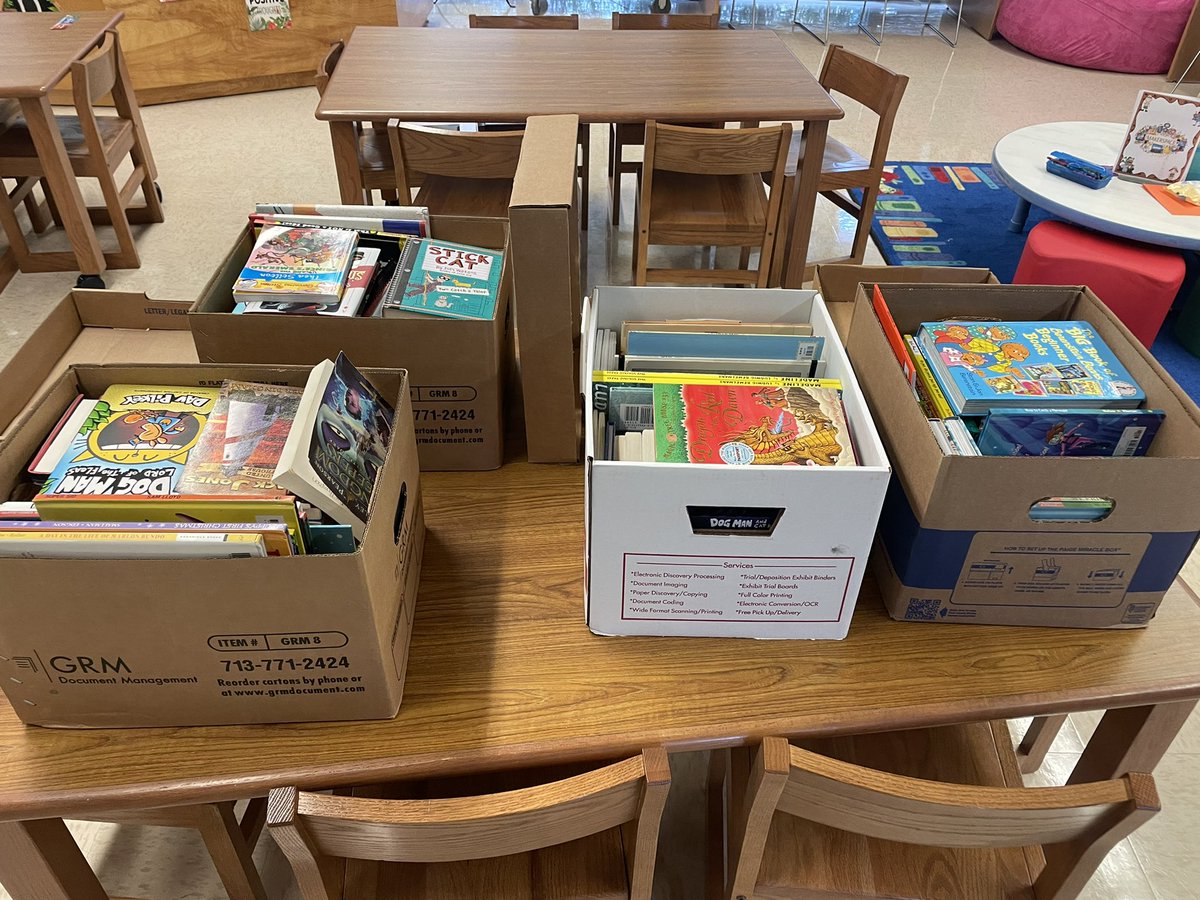 SSBoettcher's tweet photo. Yesterday was a special day @Elrod_HISD! We are overwhelmed with gratitude for this very generous book donation to the Elrod Library from the HBA Lawyers for Literacy Committee. We feel so fortunate to have made this connection and can’t thank you enough! @thehba
@STCL_Houston ☺️ https://t.co/D0GWqQ1UEA