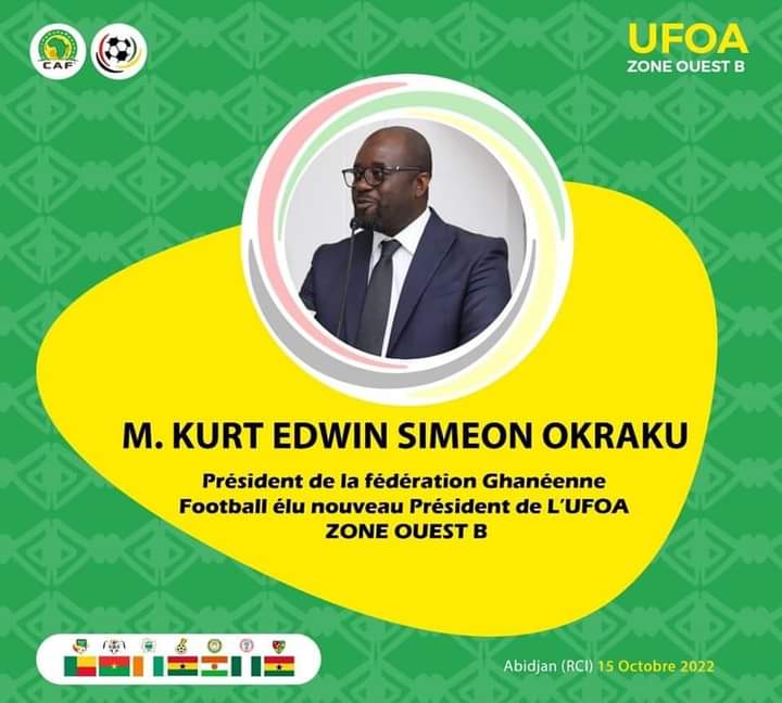 WadudJournalist's tweet photo. Mr. Kurt Edwin Simeon Okraku president of the Ghanaian Football Federation was re-elected new president of the WEST ZONE B at the end of this 15th elective general assembly
#WESTZONEB | #CAF https://t.co/ZsioB5ptrZ