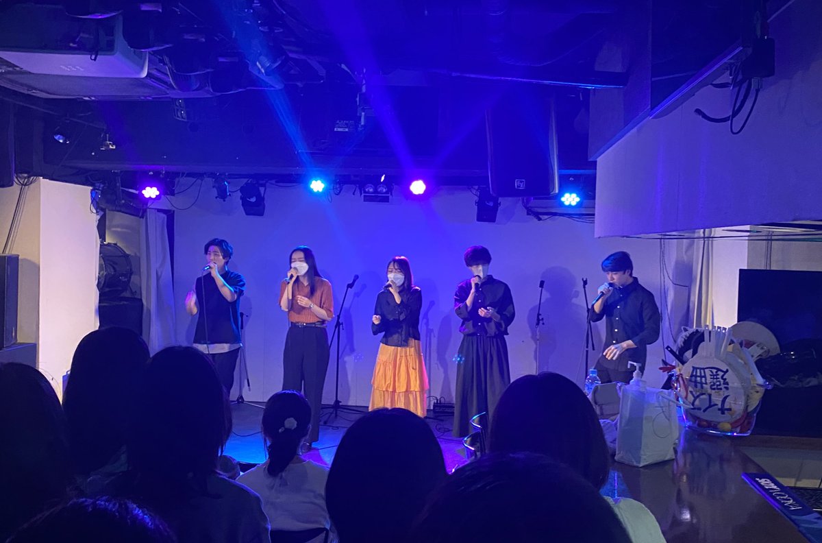 MURPHY_ob's tweet photo. 本日おとのわ＊159に出演しました！

初めての箱ライブ、緊張もありま���たが、なんとか5人で乗り切りました！

これからもMURPHYをよろしくお願いします！！！

#おとのわ https://t.co/xMkb73j0wq