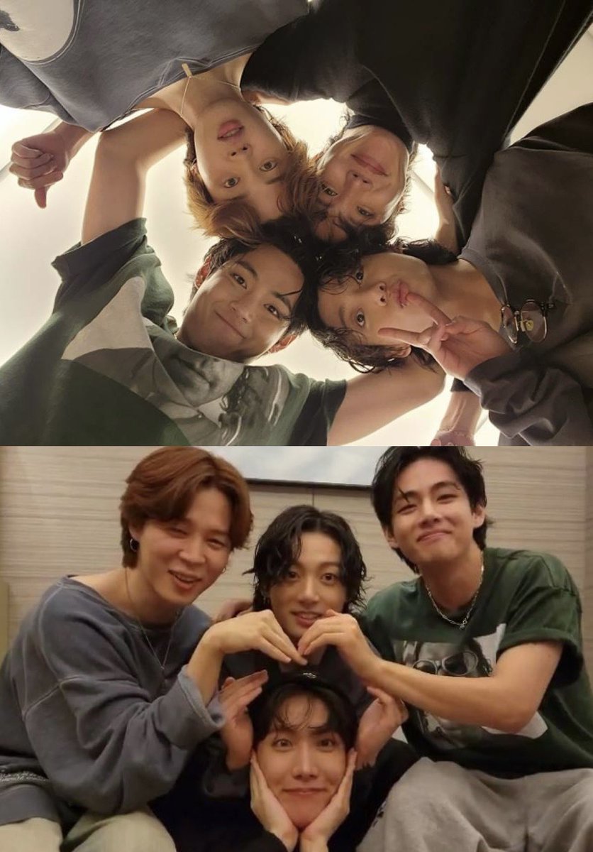 hobi, jimin, taehyung ang jungkook live 🤍