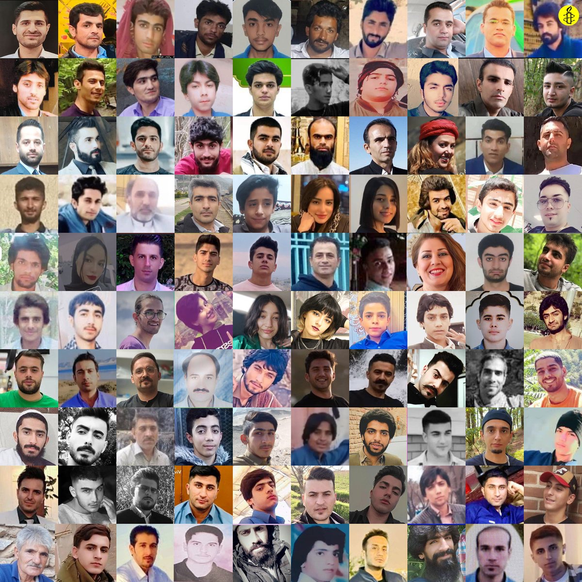 AmnestyIran's tweet photo. These are some of the men, women &amp; children killed by Iran's security forces because they dared to dream for a life with rights &amp; freedoms. Inaction costs human lives. Pls sign our petition &amp; urge world leaders to stop the bloodshed in Iran
#مهسا_امینی
https://t.co/F1ScjFzc3k https://t.co/kibZctKxmt