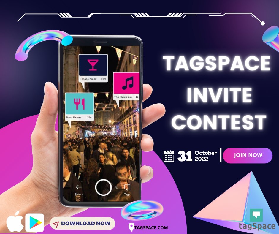 venicer1523's tweet photo. @NFTwallet_ TAGSPACE DISCORD INVITE COMPETITION

Prize:
1st Place 🥇 = 100$
2nd Place 🥈 = 50$
3rd Place 🥉= 20$

How to win
Join the discord and view the Announcements channel 
https://t.co/bpq2WIx5Kn
https://t.co/ACYvMCIeuF

#NFTGiveaways #NFTshill #3DCreator #nftcollectors #NFTCommmunity https://t.co/Jvjw6QOkay