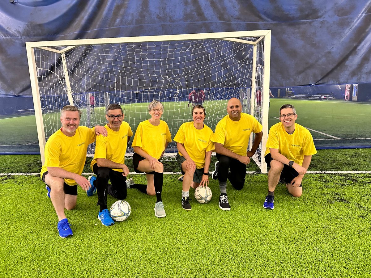 CanUrolAssoc's tweet image. 1 Meeting #CKCF2022 4 teams...some injuries later! We have a winning team w/ @lukelavallee @_kmcalpine @RodBreau . Thank you participants! Are we having bingo next year @anilkapoormd ?
@lalaniMD @ShaanDudani @BBhindi @Dominick_Bosse @TiffanyPizioli @SiTanguay @nbasappaCCI