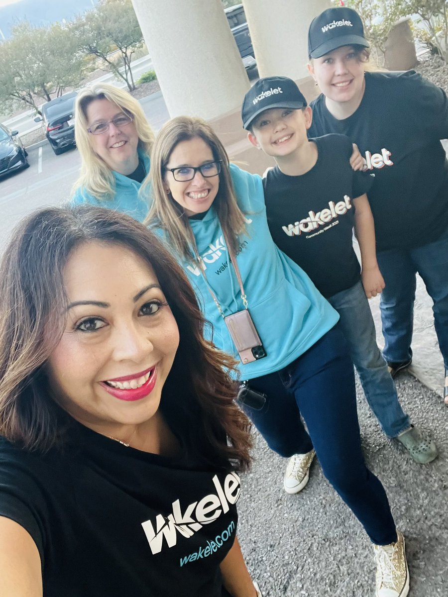 TishaPoncio's tweet photo. 😮 Look who I found!! Elijah and I have been waiting to meet for 18 months! And @MsDanielsStormy and @WendyHedeen @TeacherinTrain6 are my personal Uber today for #minicast22 https://t.co/GY5Q2wFgks