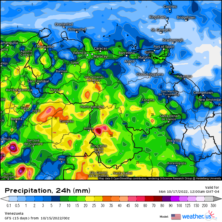 Meteovargas's tweet photo. ¡Pendientes!

Entre mañana domingo #16oct y lunes #17oct cambia la dinámica en la troposfera superior y retornan las lluvias generalizadas al país; con los mayores acumulados pluviométricos probables desde occidente hacia la porción central y sur del territorio nacional https://t.co/bJnFKWZbJ2