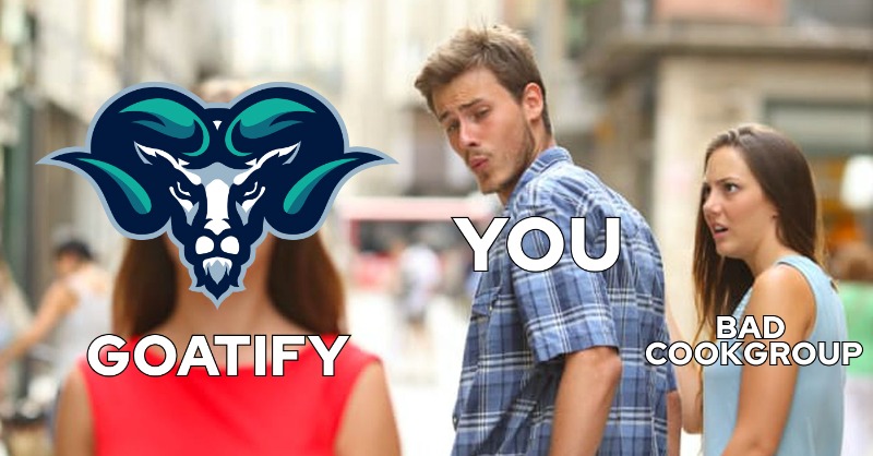 Unhappy with your COOKGROUP?

This is your sign to take action and change your group... 🐐