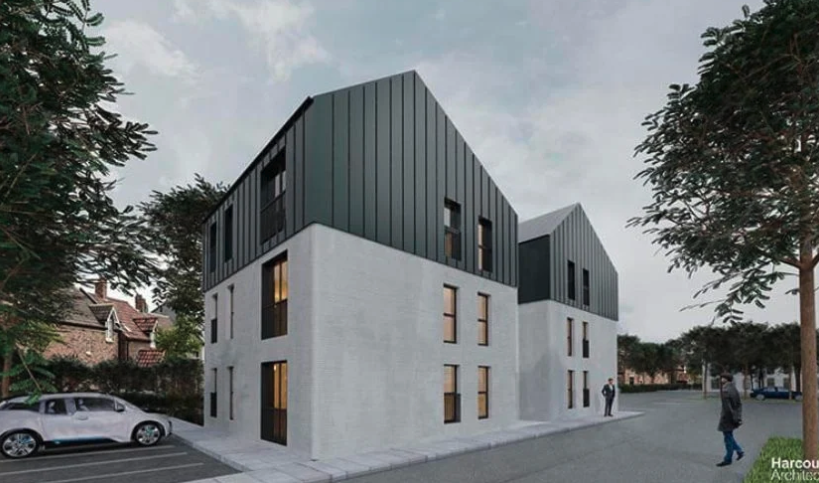 TodayPlanning's tweet photo. The Future? This £6 Million housing project in Accrington could provide a key insight into changing the supply of affordable housing in the Uk. The developer claims that the project will deliverer homes faster and at a lower cost compared to traditional methods. https://t.co/xykjbkPrYx