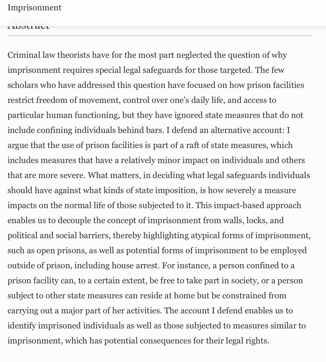 Criminal Law and Philosophy Journal tweet media