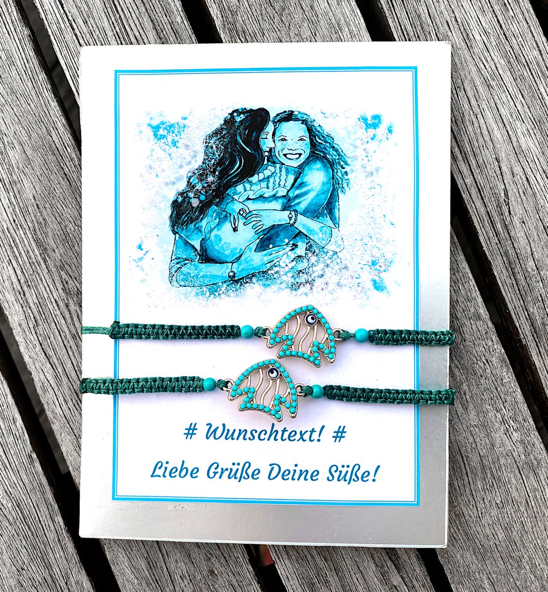 Catchinsky's tweet photo. wunderschöne Partnerarmbänder mit Fisch-Ornament und Howalith-Türkis-Halbedelstein, Armbandset 2 Armbändern, Makrameearmband für Freundinnen, perfekt für ein personalisiertes Geschenk zu Weihnachten https://t.co/bP0lTGon36 #weihnachtsgeschenk #personalisiertesGeschenk https://t.co/xcYKumg2Wl