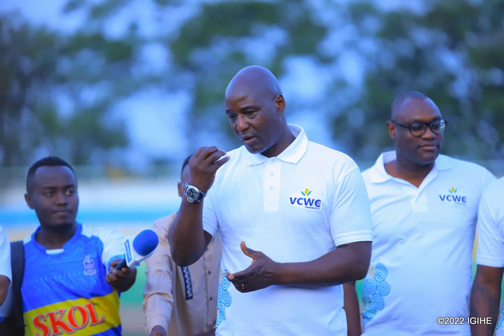 StGentil's tweet photo. Anthony Baffoe Patrick Mboma n our very own Jimmy Gatete giving their remarks to the Future Rwandan Footballers #LegendsInRwanda #ConnectionTv @VCWC2024 https://t.co/WLZyAwRJkP