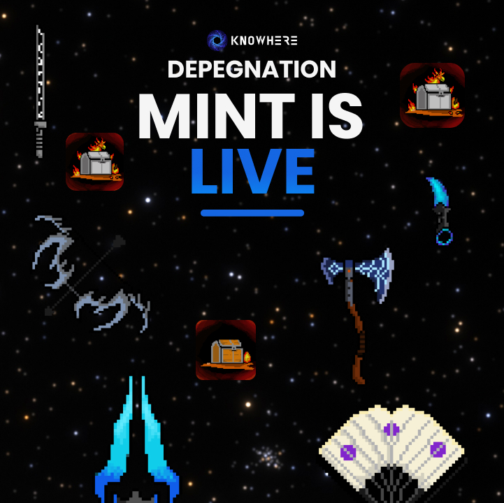 knowhere_art's tweet image. 1⃣🚨Tales of $dUST @DepegN Public Mint is LIVE🔴on @terra_money🪐 

Now everyone can Mint!🔗bit.ly/3VmjDTX🚀

⭐️9 $LUNA 🛰️
⭐️No Mint Limit🤝
🔗depeg.io💚
🔗whitepaper.depeg.io📥

#TerraNFT🌕𓋼𓍊𓆏 Mint's gone Public #LUNAtics!!!📢