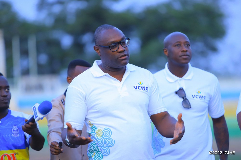 StGentil's tweet photo. Anthony Baffoe Patrick Mboma n our very own Jimmy Gatete giving their remarks to the Future Rwandan Footballers #LegendsInRwanda #ConnectionTv @VCWC2024 https://t.co/WLZyAwRJkP