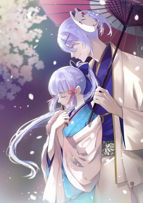 ポニテお揃い兄妹。 