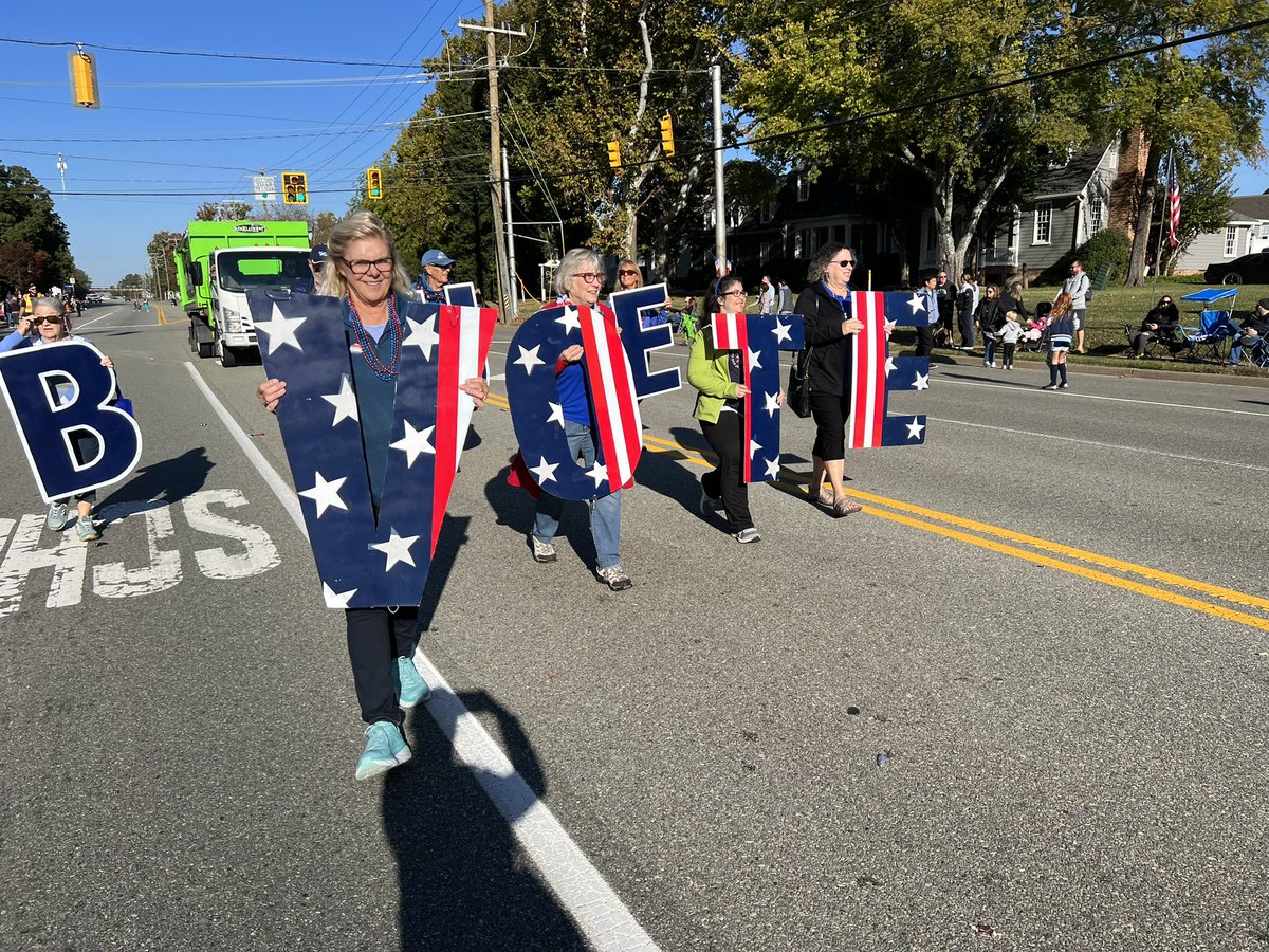 herb4virginia's tweet photo. VOTE BLUE! Here with the CCDC at the Midlothian Day Parade! https://t.co/G5NInY36wH