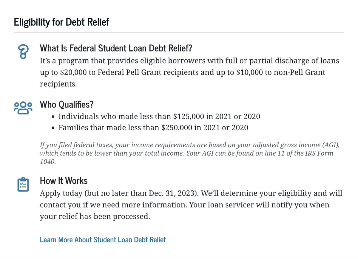 SoleRetriever's tweet photo. NSR: Federal Student Loan Debt Relief applications are open 

Takes less than a minute to fill out 

https://t.co/TnaVz7JyT6 https://t.co/yYHRs3z8PO