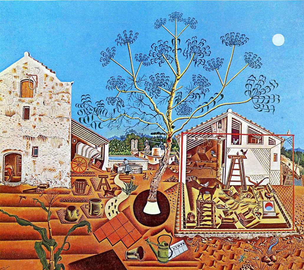 🎨Joan Miró 1893-1983 Catalan artist “La masia” #painting #ArteYArt #art #JoanMiro #pintura
