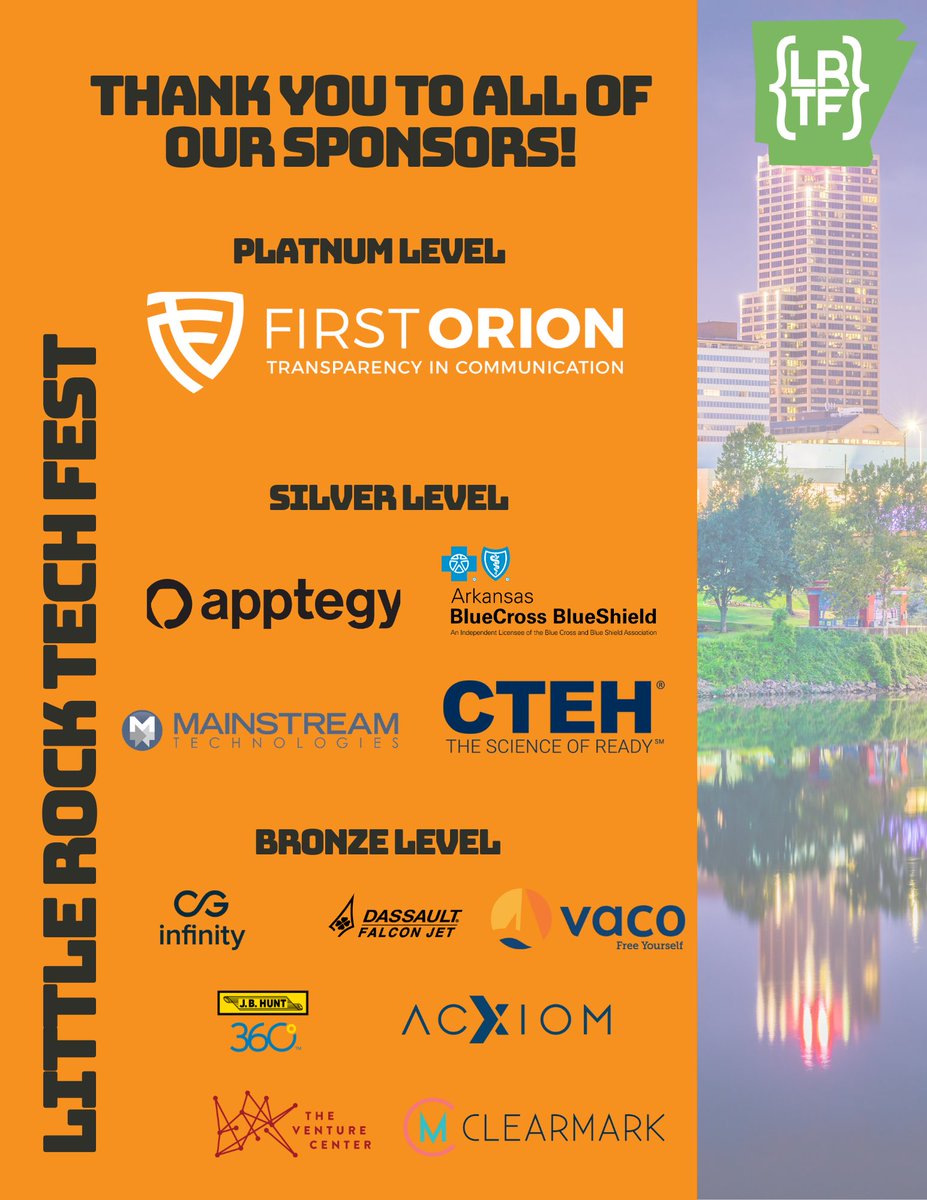 Thank you to all of our sponsors! We could not do this without you!