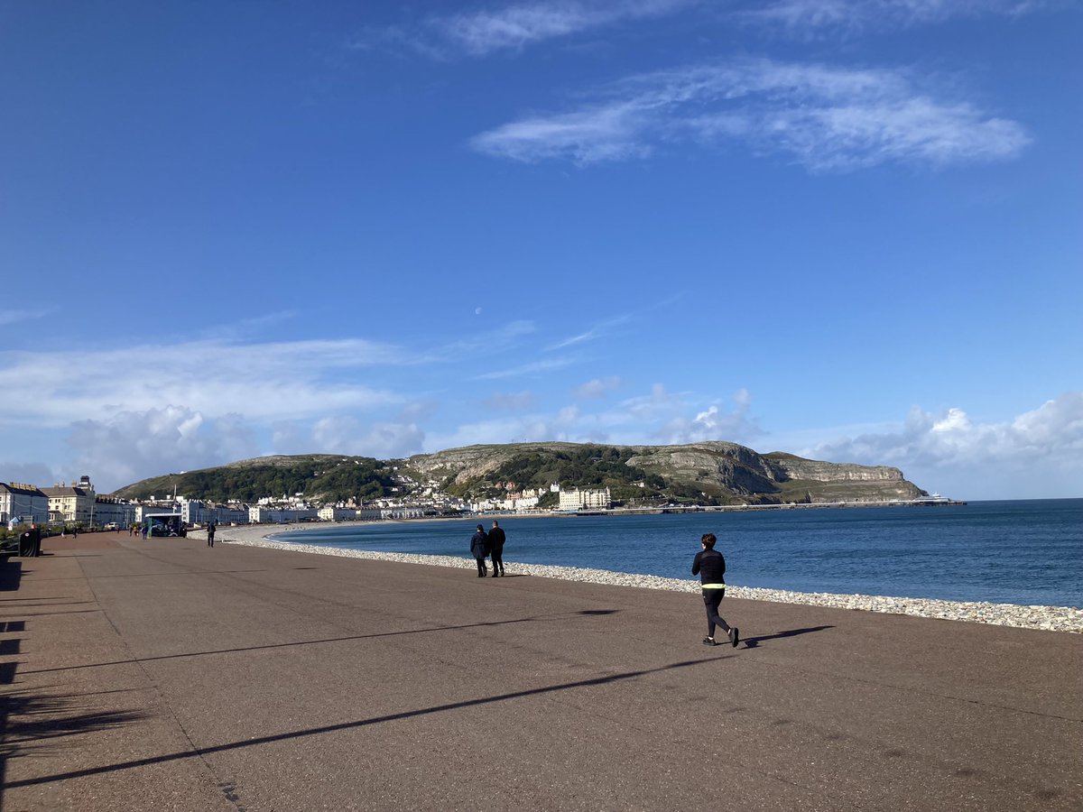 In lovely Llandudno for the first performance on tour of Migrations with @WNOtweet. Such a beautiful spot.