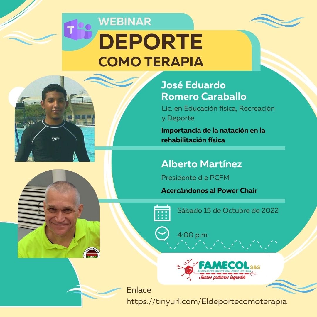 PowerchairMx's tweet photo. Feliz Sàbado, hoy hablaremos del Powerchair Football durante el Webinar dirigido a familias con AME en Colombia. @famecol @CureSMA @APFC_Powerchair #stopSMA 🇨🇴⚽️👨🏻🦼 https://t.co/TfHqJamgVG