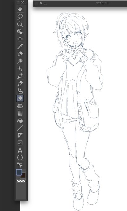 みのりちゃんと愛莉ちゃん没ラフ️✒️ᝰꪑ 