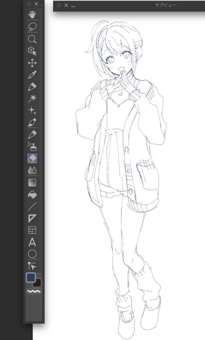 みのりちゃんと愛莉ちゃん没ラフ️✒️ᝰꪑ 