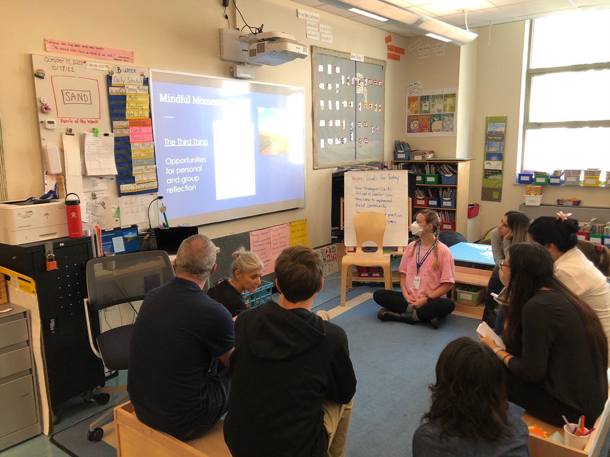 teach21c's tweet image. “You really learn about kids when they have opportunities for group reflection” - Deb Kantrowitz in Building Resiliency, Empathy and Agency