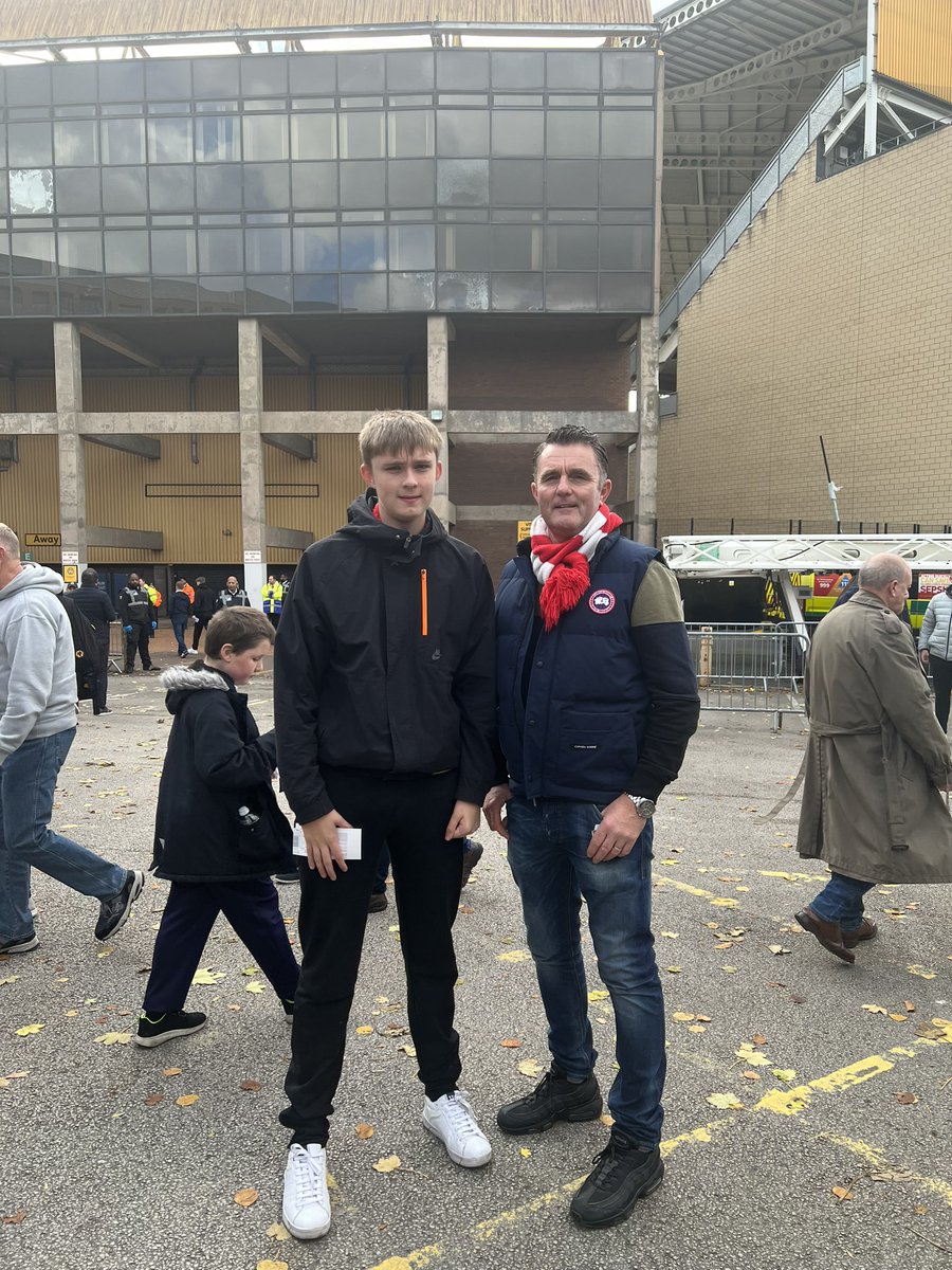 FATHER AND SON AWAY DAYS # molineux #NFFC.