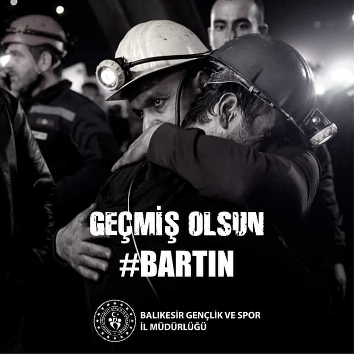 GSB_Balikesir's tweet photo. #Bartın’da maden ocağında meydana gelen patlamada hayatını kaybeden vatandaşlarımıza Allah’tan rahmet, ailelerine başsağlığı, yaralılarımıza acil şifalar diliyoruz. https://t.co/dljfcGYNJ0