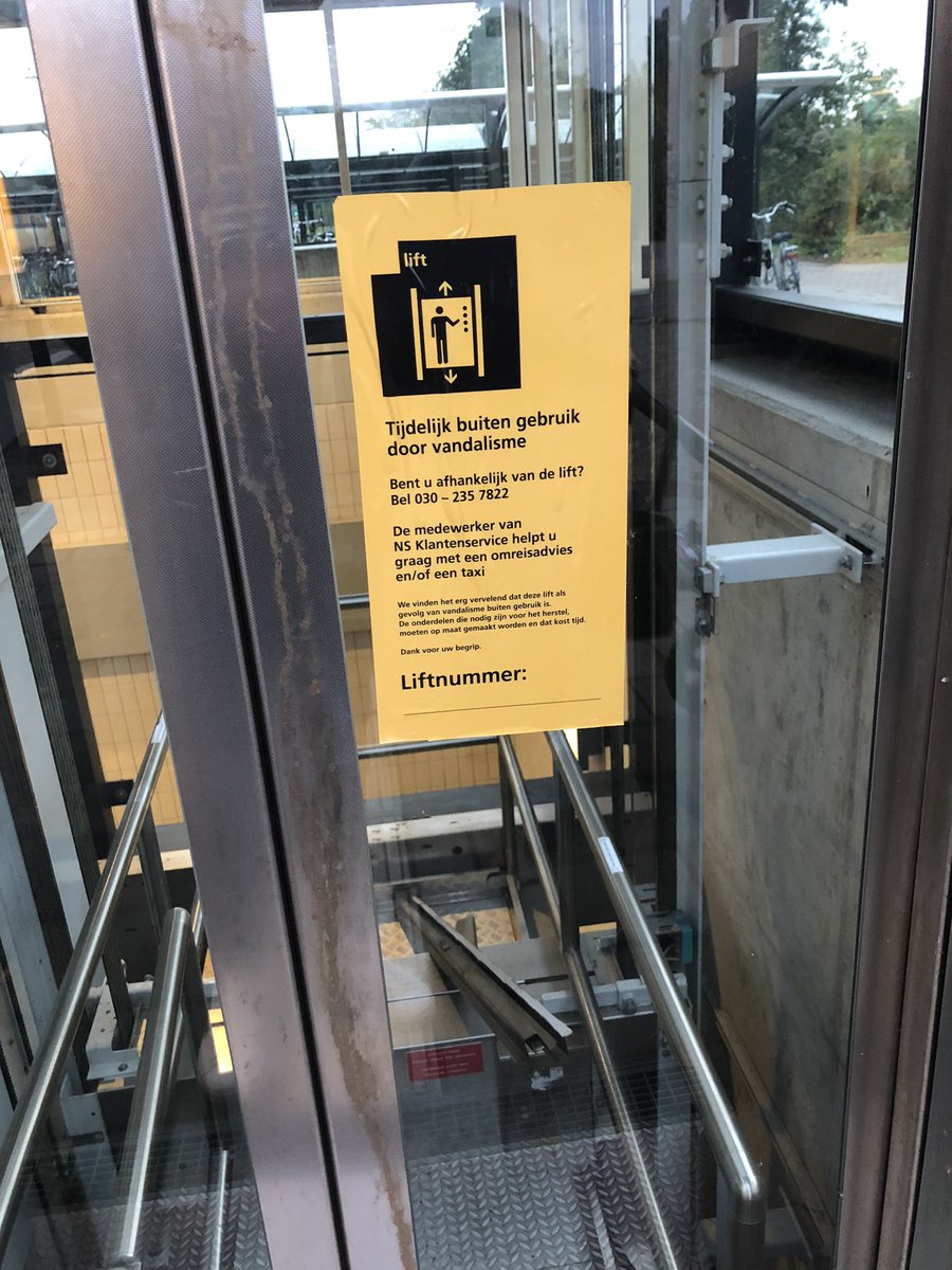 UwDJ's tweet photo. Beste @NS_online tot op heden nog niks veranderd 🤔 hoe nu verder ? Of gaan we er een spelletje van maken? Ik maak iedere week een foto tot dat hij gemaakt word. Nee toch 🤦🏻‍♂️ https://t.co/cuGyU1n7ej
