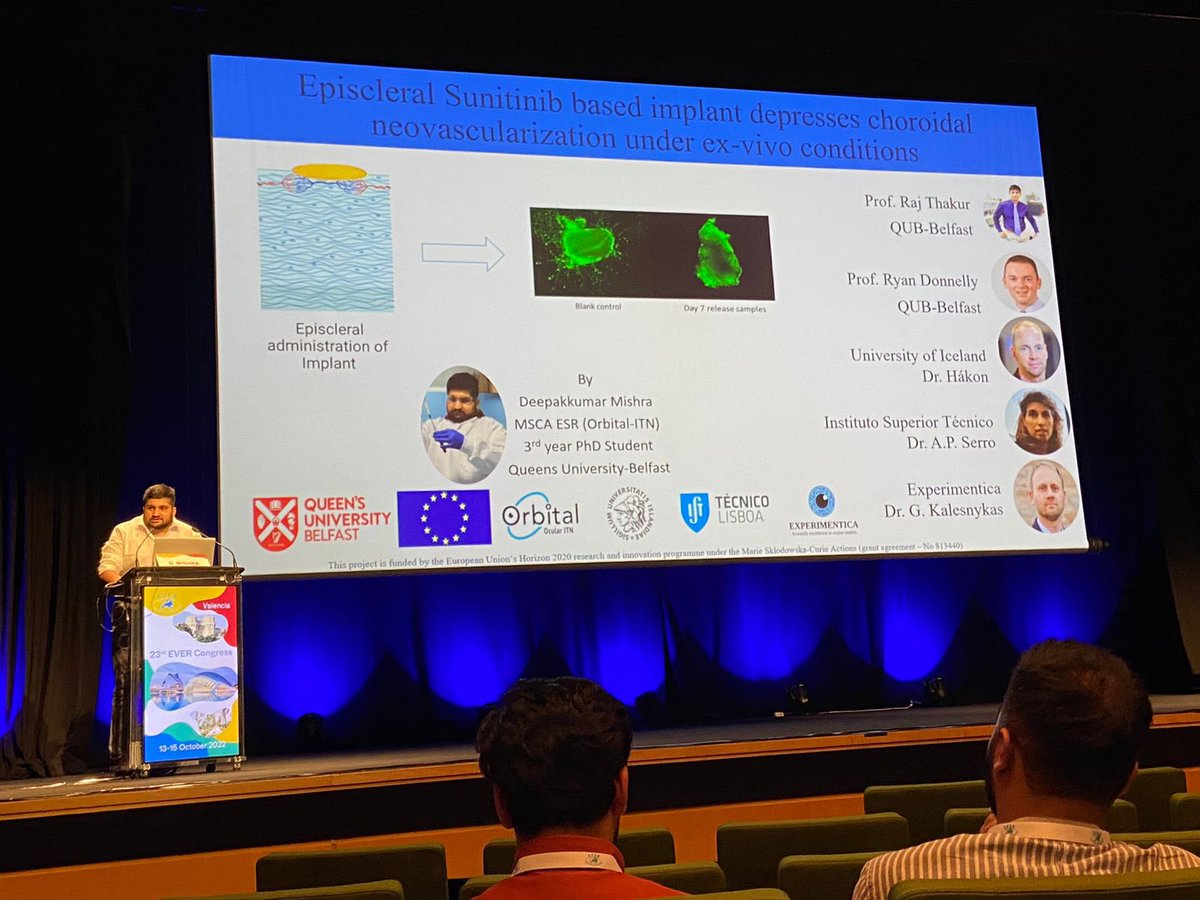 ThakurLab_QUB's tweet photo. @Deepakk_mishra and @ShilpkalaGade presenting their research at @EVER_connect 

@ORBITAL_ITN @pharmacyatQUB 
#EverCongress2022 https://t.co/lCEj5qa0Hb