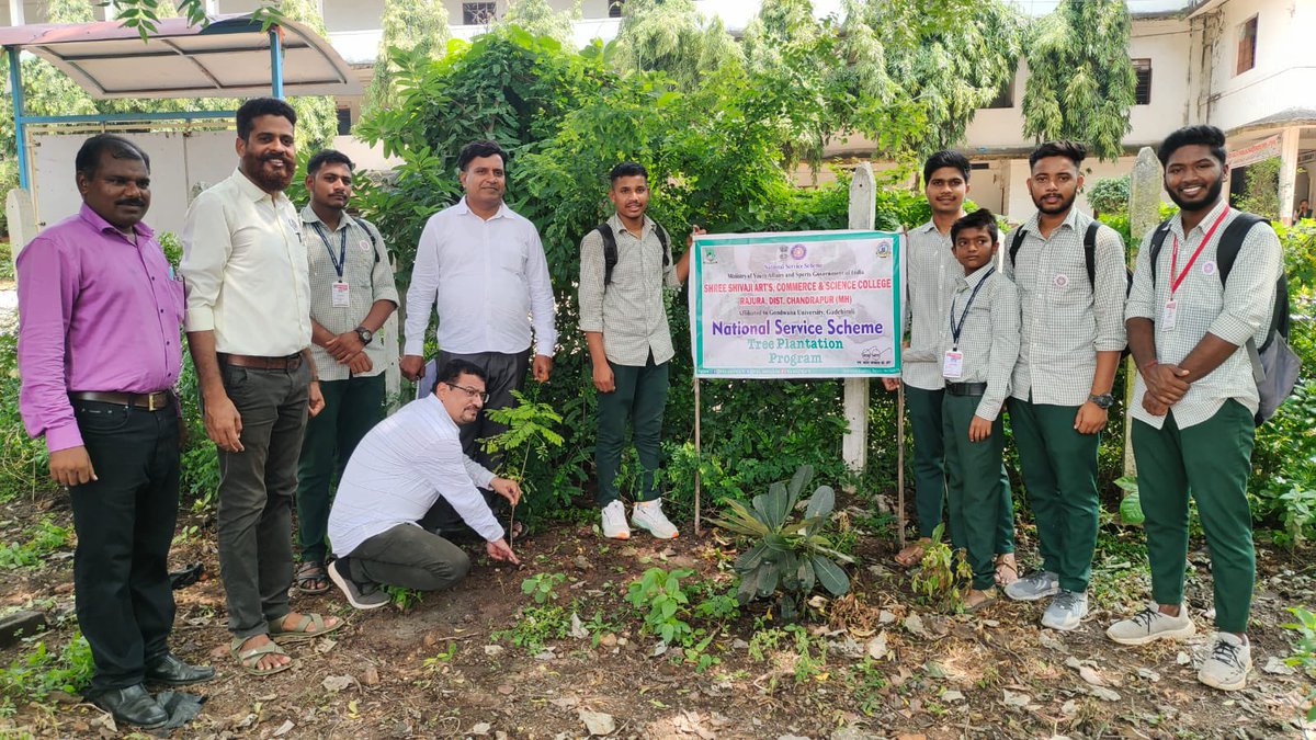 nss_sscrajura's tweet photo. Tree plantation organized by @nss_sscrajura, 203 various #Tree planted in college premise. @MahaForest @MaharashtraNSS @_NSSIndia @SMungantiwar @CMOMaharashtra @dcarthigueane @YASMinistry @PMOIndia @UNFCCC @TreePlantations @ianuragthakur @climatepledge @InfoChandrapur https://t.co/7zV6AuZTLe