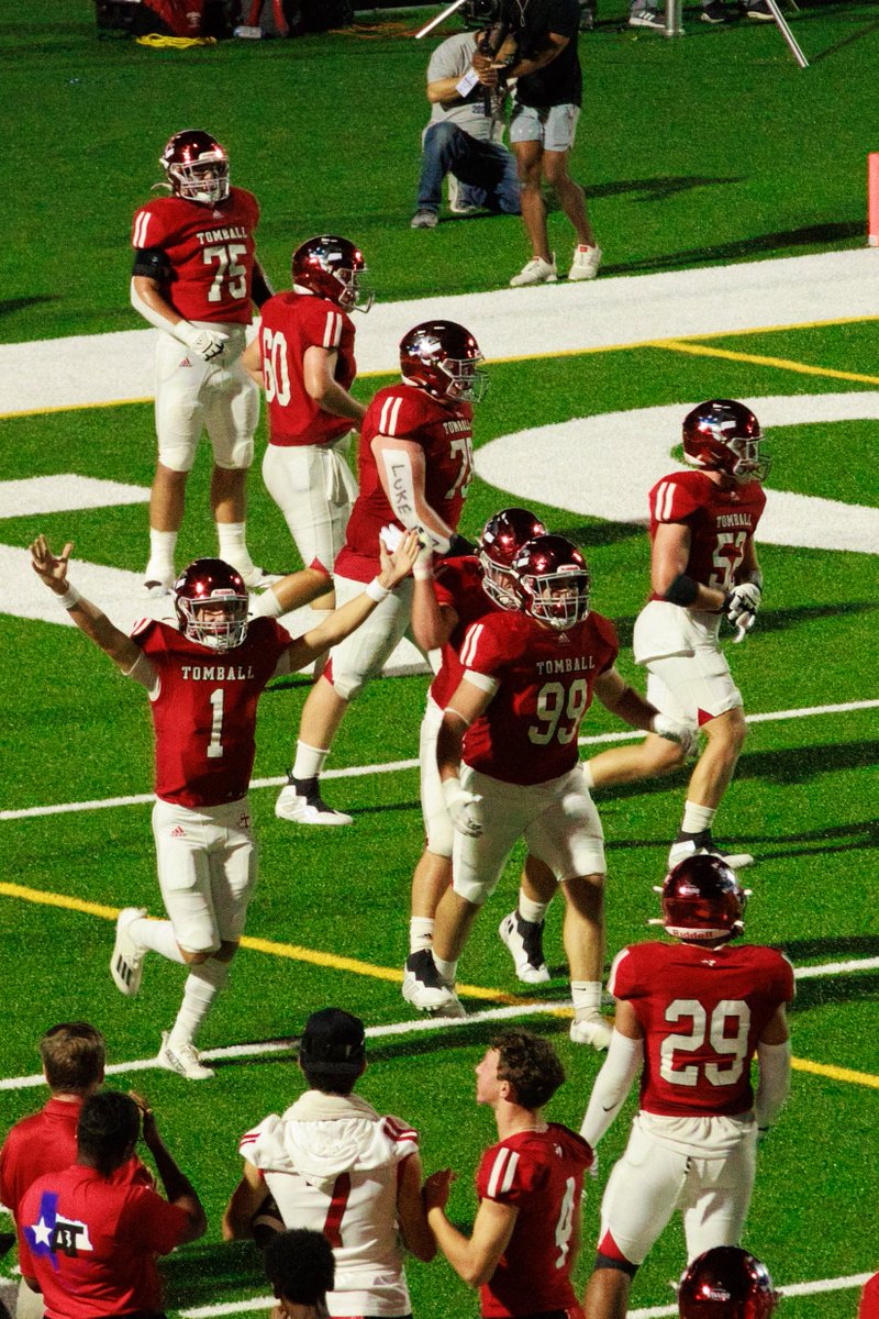 lstanteen's tweet photo. Whose house? Coog's house! #CanesCup living with @FootballTomball this year. Great win over Tomball Memorial #KeepBelieving #KeepGettingBetter @thsabcinfo #PatrioticGame https://t.co/BeBIszg31w